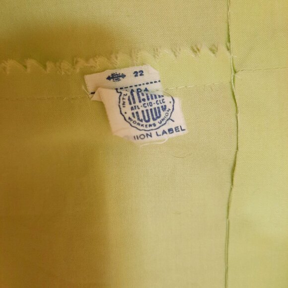 Vintage 50s 60s Day Dress Green Sleeveless Tea Dress Sundress Knee Length Sz XS - Picture 12 of 12